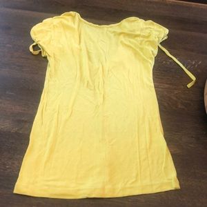 French connection Mustard yellow tee shirt